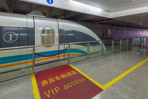 China, Shanghai, Pudong District, Pudong International Airport, Maglev Train