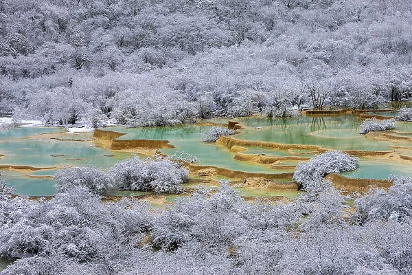 China, Sichuan Province, UNESCO World Heritage Site, Huanglong National park