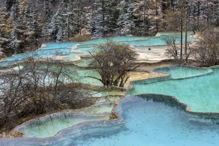 Framed Print : China, Sichuan Province, UNESCO World Heritage Site, Huanglong National park Framed Print : China, Sichuan Province, UNESCO World Heritage Site, Huanglong National park