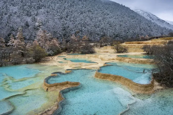 Framed Print : China, Sichuan Province, UNESCO World Heritage Site, Huanglong National park Framed Print : China, Sichuan Province, UNESCO World Heritage Site, Huanglong National park