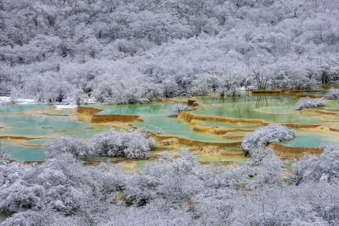 Framed Print : China, Sichuan Province, UNESCO World Heritage Site, Huanglong National park Framed Print : China, Sichuan Province, UNESCO World Heritage Site, Huanglong National park