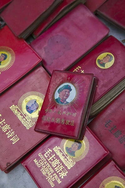 China, Yunnan Province, Dali, Old Town, Little Red Books with Quotations from Chairman