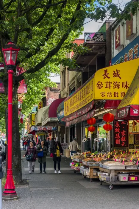 Framed Print : Chinatown district, Vancouver, British Columbia Framed Print : Chinatown district, Vancouver, British Columbia