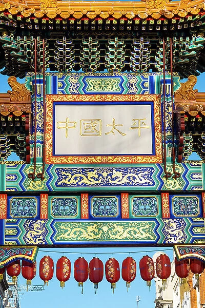 Chinatown Gate, China Town, London, England, UK