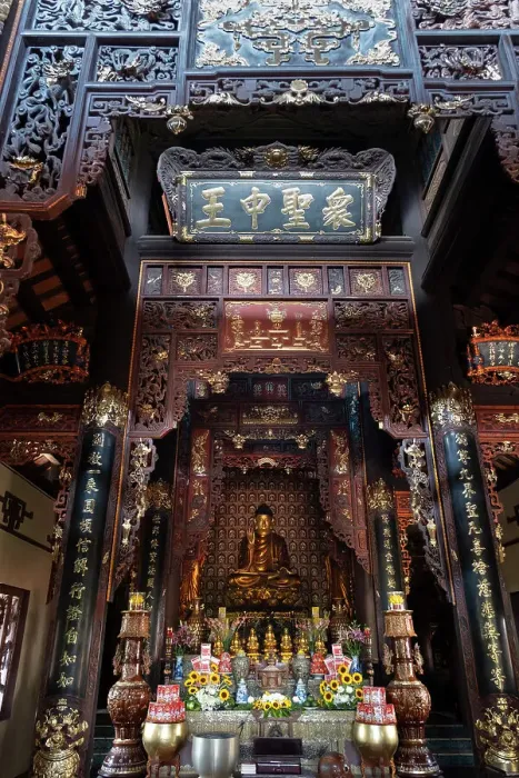 Framed Print : Chinese buddhist temple, Bat Trang, Red River valley near Hanoi, Vietnam