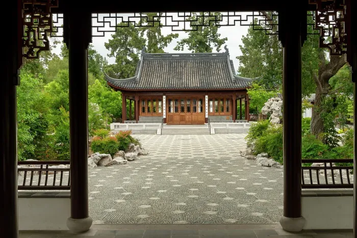 Framed Print : Chinese Garden at Huntington Botanical Gardens, San Marino, California, USA Framed Print : Chinese Garden at Huntington Botanical Gardens, San Marino, California, USA