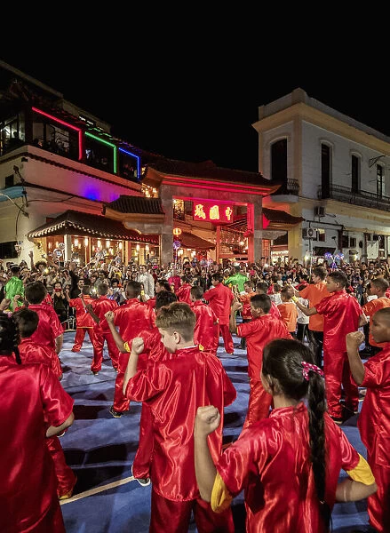 Chinese New Year Celebration, Chinatown, Havana, La Habana Province, Cuba