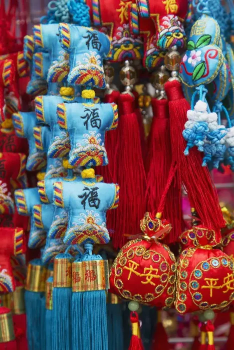Framed Print : Chinese New Year decorations, Tai Po, New Territories, Hong Kong Framed Print : Chinese New Year decorations, Tai Po, New Territories, Hong Kong