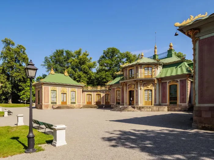 Framed Print : The Chinese Pavilion, Drottningholm Palace Garden, Stockholm, Stockholm County, Sweden