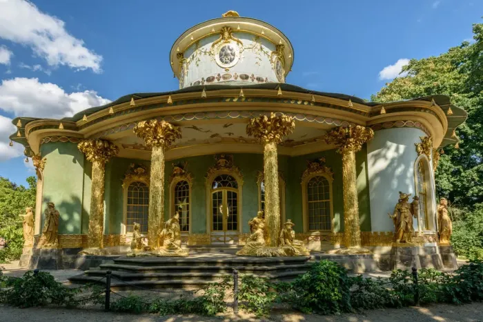 Framed Print : Chinese Pavillon in Sanssouci palace in Potsdam, near Berlin, Germany, Europe