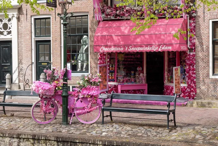 Framed Print : Chocolate shop, Edam, North Holland, Netherlands Framed Print : Chocolate shop, Edam, North Holland, Netherlands