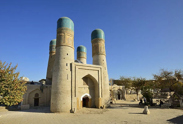 Chor Minor Madrassah. Bukhara, a UNESCO World Heritage Site. Uzbekistan
