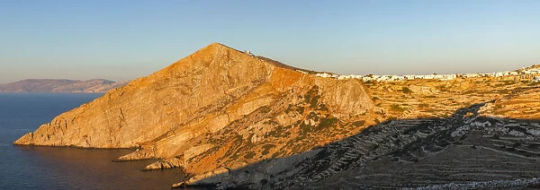 Chora bilt on the Cliff, Folegandros, Cyclades, Greece
