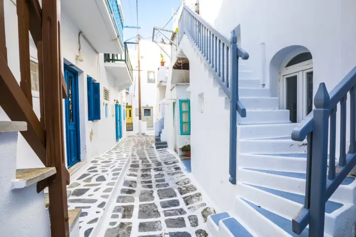Framed Print : Chora (Mykonos Town), Mykonos, Cyclades Islands, Greece