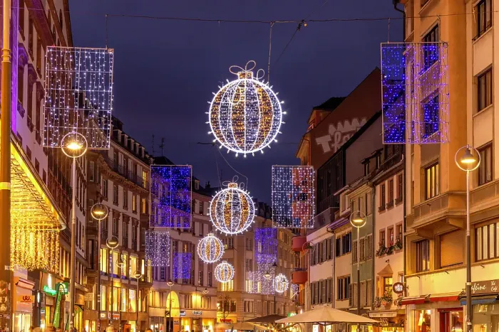 Framed Print : Christmas decorations, La Petite France, Strasbourg, Alsace, Bas-Rhin, France Framed Print : Christmas decorations, La Petite France, Strasbourg, Alsace, Bas-Rhin, France