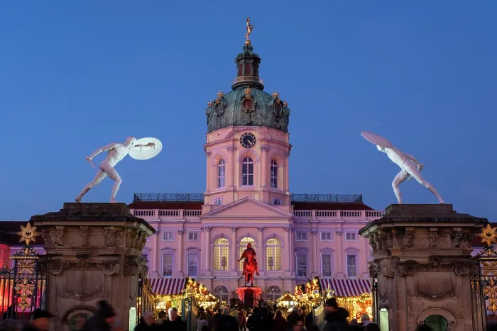 Framed Print : Christmas Market, Charlottenburg Palace, Berlin, Germany