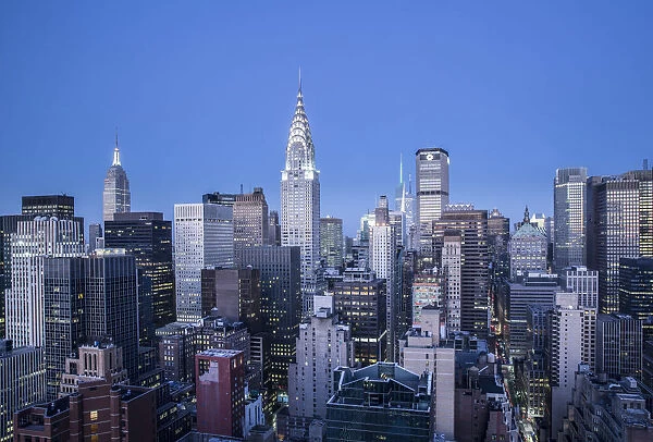 Chrysler Building and Empire State Building, Midtown Manhattan, New York City, New York