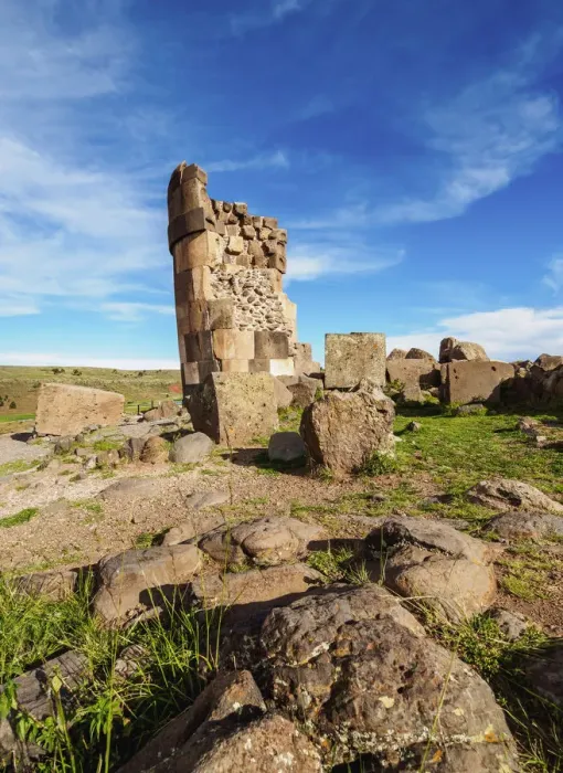 Framed Print : Chullpa in Sillustani, Puno Region, Peru