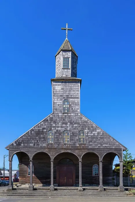 Framed Print : Church of Achao facade on sunny day, Achao, Quinchao Island, UNESCO, Chiloe Province, Los Lagos Region, Chile Framed Print : Church of Achao facade on sunny day, Achao, Quinchao Island, UNESCO, Chiloe Province, Los Lagos Region, Chile