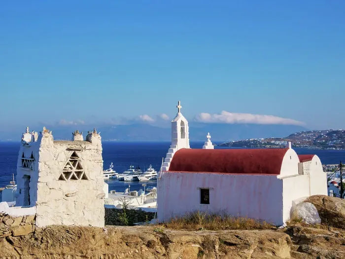 Framed Print : Church of Agios Antonios and Agios Nikolaos, Chora, Mykonos Town, Mykonos Island, Cyclades, Greece Framed Print : Church of Agios Antonios and Agios Nikolaos, Chora, Mykonos Town, Mykonos Island, Cyclades, Greece