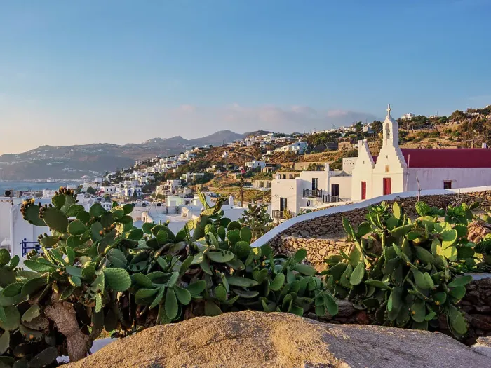 Framed Print : Church of Agios Antonios and Agios Nikolaos at sunset, Chora, Mykonos Town, Mykonos Island, Cyclades, Greece Framed Print : Church of Agios Antonios and Agios Nikolaos at sunset, Chora, Mykonos Town, Mykonos Island, Cyclades, Greece