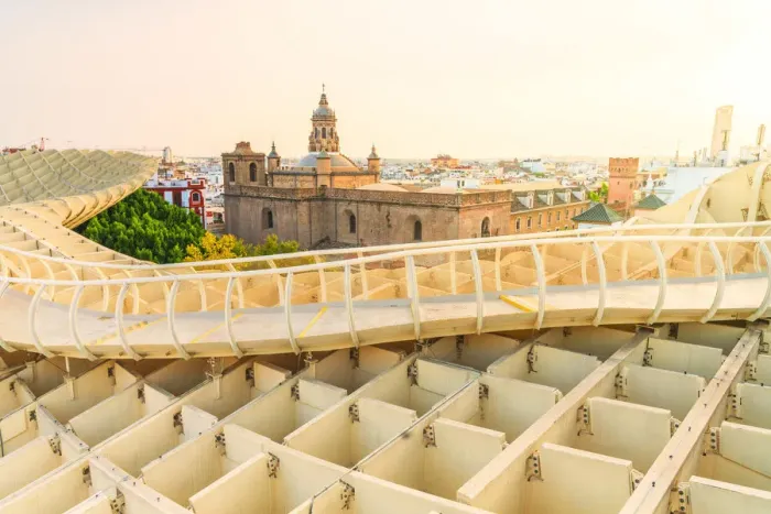 Framed Print : Church of the Annunciation (Iglesia de la Anunciacion) view from the observation platform