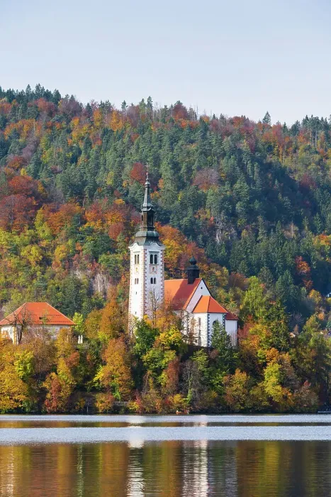 Framed Print : Church of the Assumption, Lake Bled, Upper Carniola Region, Gorenjska, Slovenia Framed Print : Church of the Assumption, Lake Bled, Upper Carniola Region, Gorenjska, Slovenia