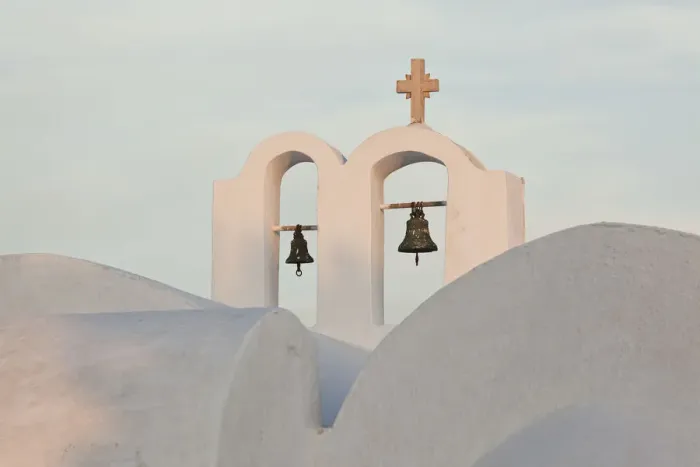 Framed Print : Church bells, Oia, Santorini, Cyclades islands, Greece Framed Print : Church bells, Oia, Santorini, Cyclades islands, Greece