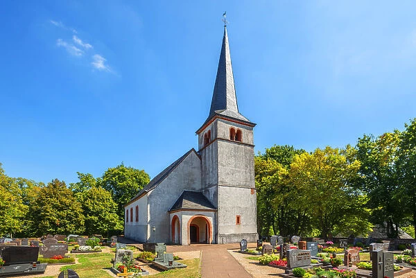 Church on the cemetry for soldiers-killed-in-action, Kastel-Staadt, Rhineland-Palatinate