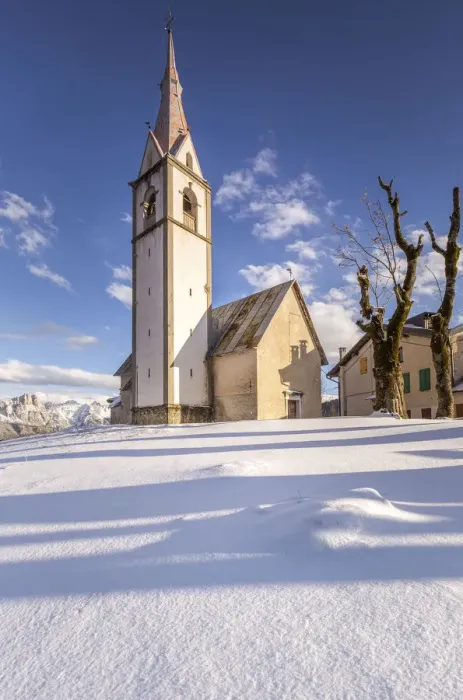 Framed Print : The church of Coi after a snowfall, Zoldo Valley, Belluno district, Veneto, Italy, Europe Framed Print : The church of Coi after a snowfall, Zoldo Valley, Belluno district, Veneto, Italy, Europe