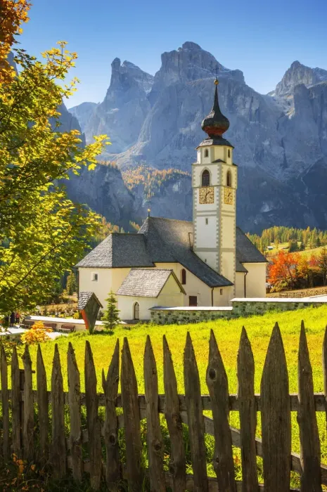 Framed Print : Church of Colfosco (Kolfuschg), Val Badia, Ladinia, Dolomites, Italy Europe Framed Print : Church of Colfosco (Kolfuschg), Val Badia, Ladinia, Dolomites, Italy Europe