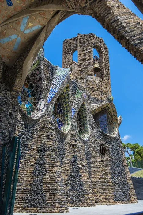 Framed Print : Church of Colonia Guell, Coloma de Cervello, Catalonia, Spain