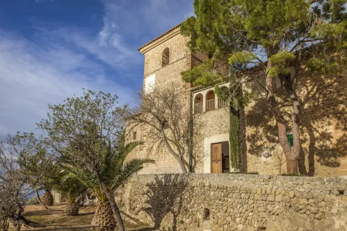 Framed Print : Church of Deia in the Serra de Tramuntana, Mallorca, Spain Framed Print : Church of Deia in the Serra de Tramuntana, Mallorca, Spain