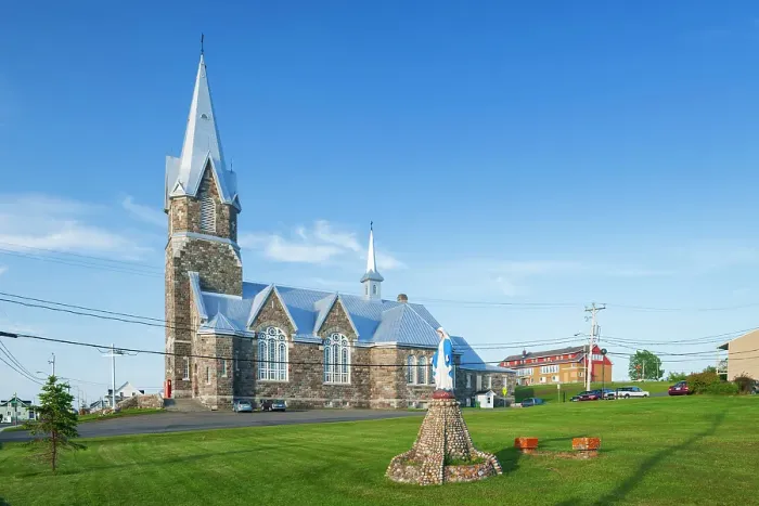Framed Print : Church - Eglise catholique l'Assomption-de-Notre-Dame Baie-des-Sables, Quebec, Canada Framed Print : Church - Eglise catholique l'Assomption-de-Notre-Dame Baie-des-Sables, Quebec, Canada