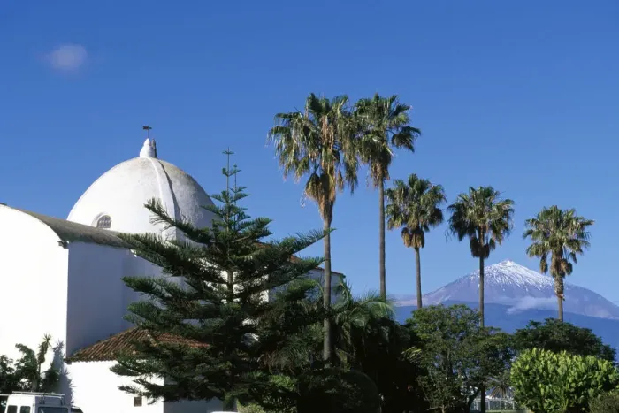 Framed Print : Church in El Sauzal, Tenerife, Canary Islands, Spain