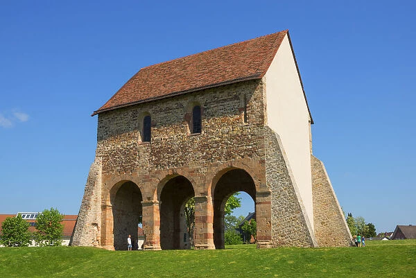 Church fragment at Lorsch monastry, UNESCO World Heritage Site, Lorsch, Hessen, Germany