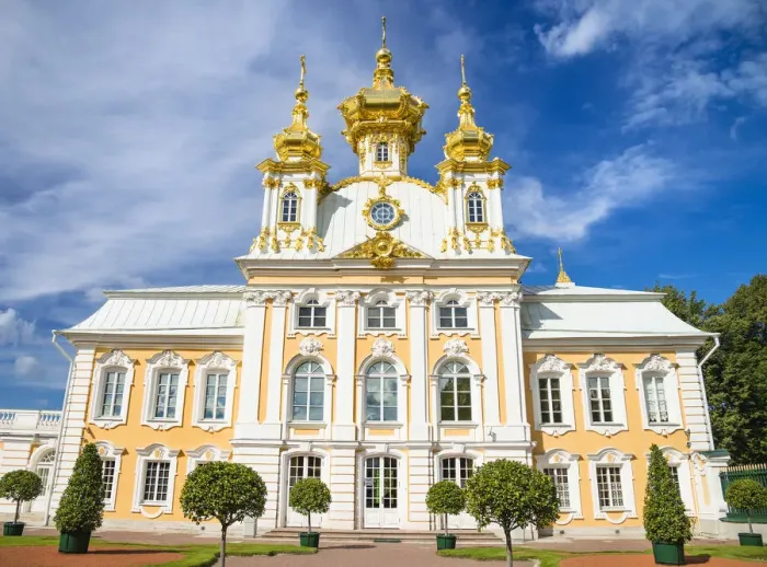 Framed Print : Church of the Grand Palace, Petergof, Saint Petersburg, Russia