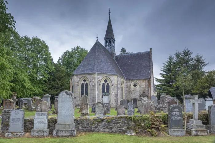 Framed Print : Church and graveyard in the village of Luss, Loch Lomand, Aryll and Bute, Scotland Framed Print : Church and graveyard in the village of Luss, Loch Lomand, Aryll and Bute, Scotland