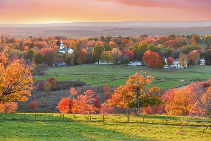 Framed Print : Church of Groton and Farm Land Groton, Massachusetts, New England, USA Framed Print : Church of Groton and Farm Land Groton, Massachusetts, New England, USA