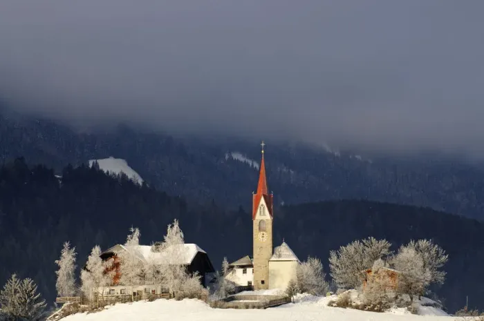 Framed Print : Church, Hochpustertal Valley, South Tyrol, Italy