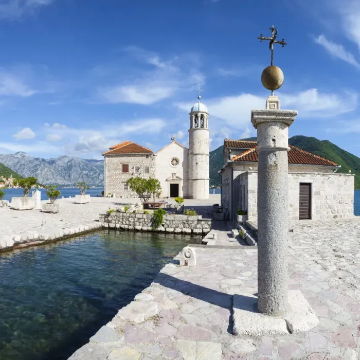 Framed Print : Church of Our Lady of the Rocks, Our Lady of the Rocks Island, Perast, Bay of Kotorska Framed Print : Church of Our Lady of the Rocks, Our Lady of the Rocks Island, Perast, Bay of Kotorska