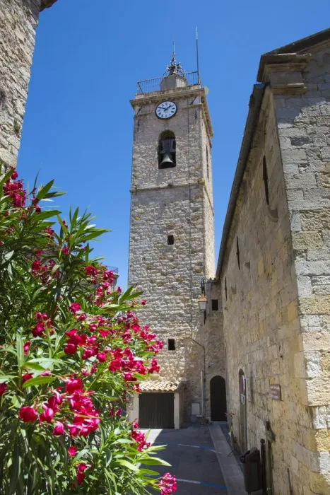Framed Print : The church in Mougins, Alpes-Maritimes, Provence-Alpes-Cote D Azur, French Framed Print : The church in Mougins, Alpes-Maritimes, Provence-Alpes-Cote D Azur, French