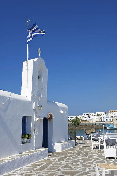 Church in Naoussa, Paros Island, Cyclades, Greece