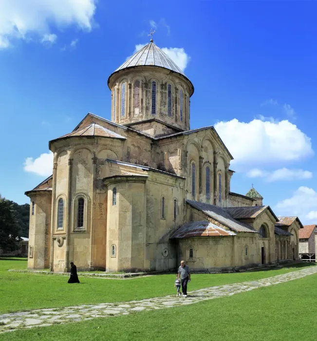 Framed Print : Church of Nativity of Holy Virgin (12th century), Gelati Monastery, Kutaisi, Georgia
