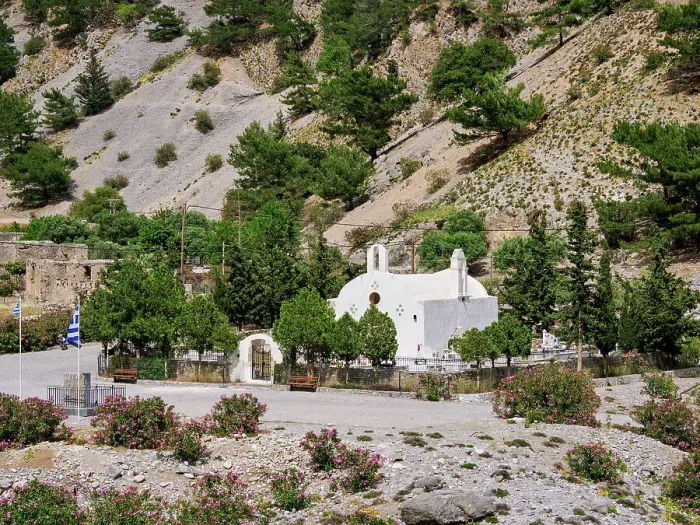 Framed Print : Church in Palea Agia Roumeli, southern way out of the Samaria Gorge, Chania Region, Crete, Greece Framed Print : Church in Palea Agia Roumeli, southern way out of the Samaria Gorge, Chania Region, Crete, Greece