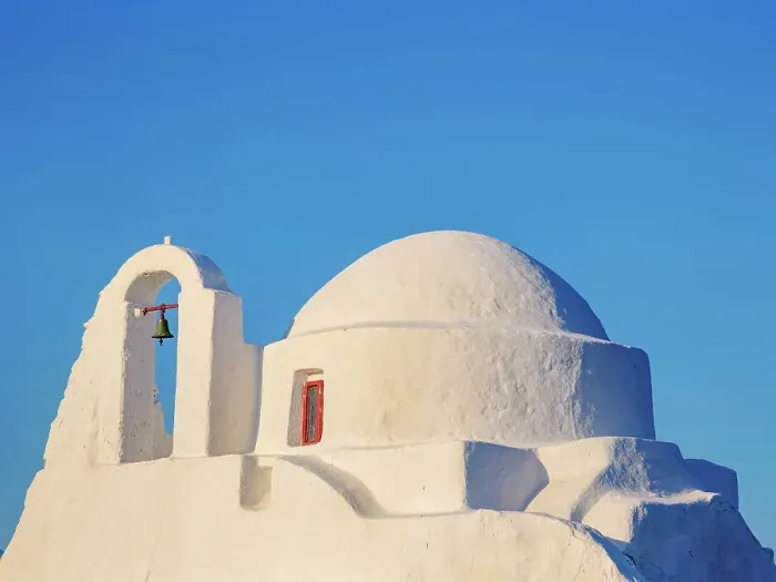 Framed Print : Church of Panagia Paraportiani, Chora, Mykonos Town, Mykonos Island, Cyclades, Greece