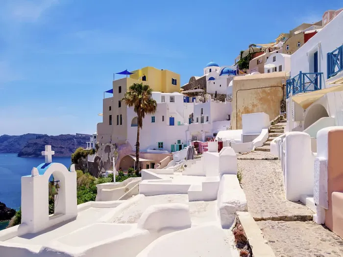Framed Print : Church of Saint Eleftherios, Oia Village, Santorini or Thira Island, Cyclades, Greece Framed Print : Church of Saint Eleftherios, Oia Village, Santorini or Thira Island, Cyclades, Greece