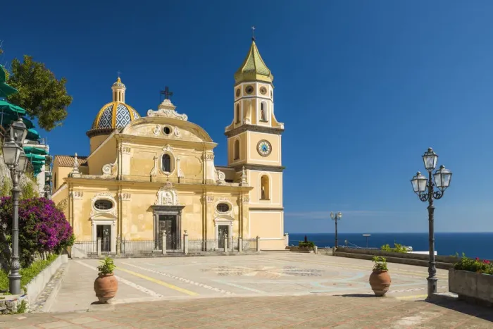Framed Print : The Church San Genarro, Praiano, Amalfi Coast, Italy Framed Print : The Church San Genarro, Praiano, Amalfi Coast, Italy