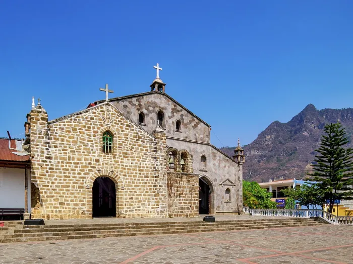 Framed Print : Church of San Juan, Rostro Maya or Indian Nose in the background, San Juan La Laguna, Solola Department, Guatemala Framed Print : Church of San Juan, Rostro Maya or Indian Nose in the background, San Juan La Laguna, Solola Department, Guatemala