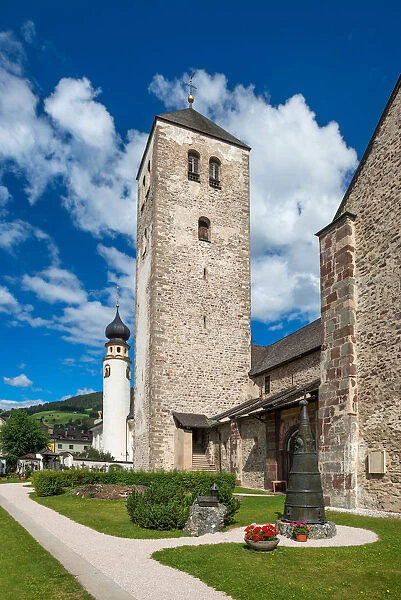 Church San Michele and colligiate church, Innichen, Puster valley, Alto Adige, Italy